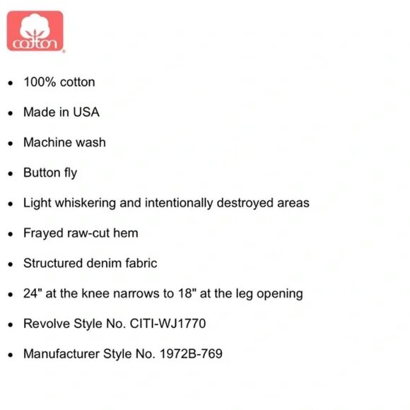 Citizens of Humanity Horseshoe Jeans Distressed Frayed Hem See Measurements USA - Picture 5 of 13